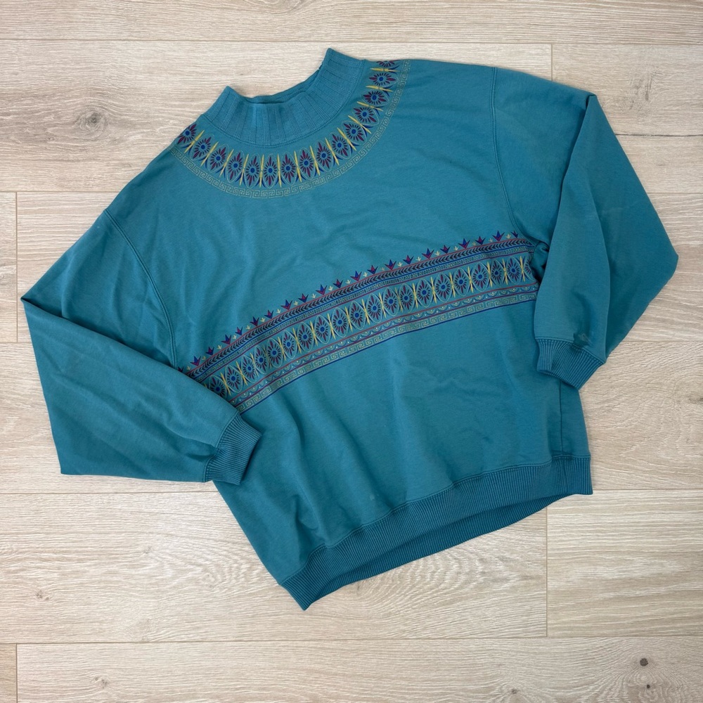 Blast Vintage Yoke Pattern Crewneck Sweatshirt